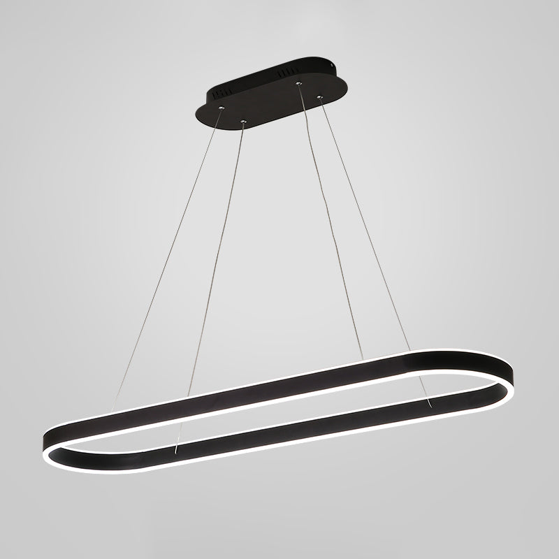 Modern Style Island Lamp Simple LED Aluminum Pendant Light Fixture for Dining Room