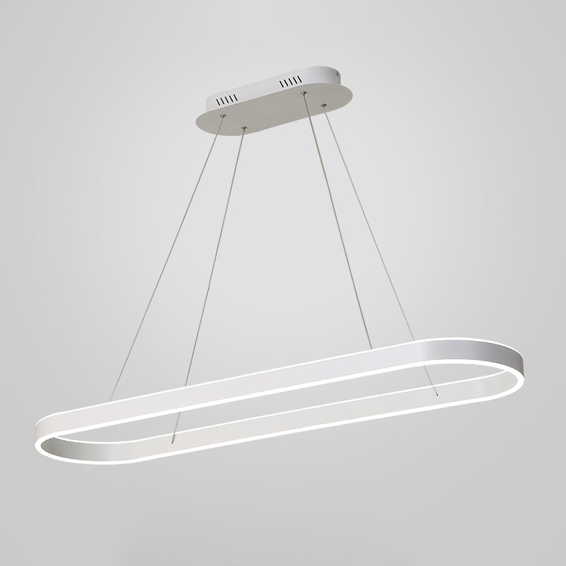 Modern Style Island Lamp Simple LED Aluminum Pendant Light Fixture for Dining Room