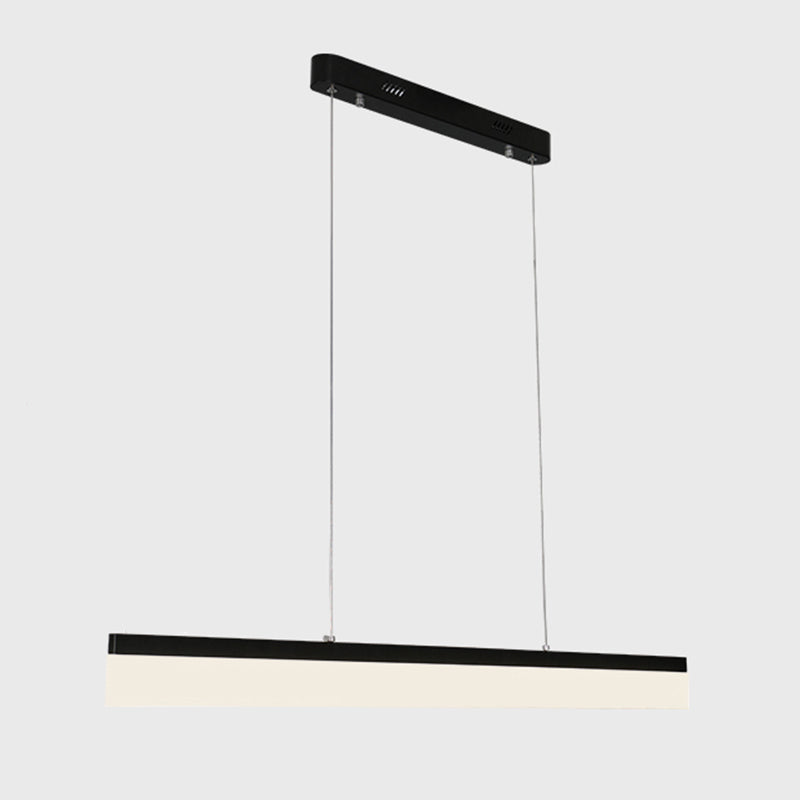 Paxage de lampe à île LED Nordic moderne Office Rectangle Pendant Light