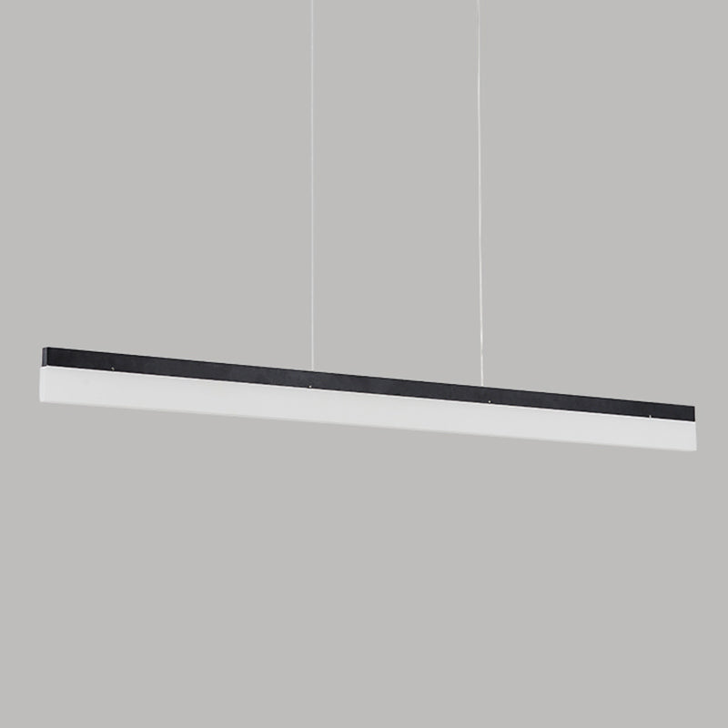 Paxage de lampe à île LED Nordic moderne Office Rectangle Pendant Light