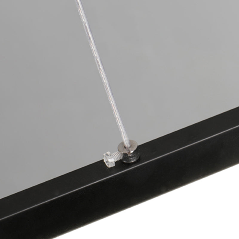 Paxage de lampe à île LED Nordic moderne Office Rectangle Pendant Light