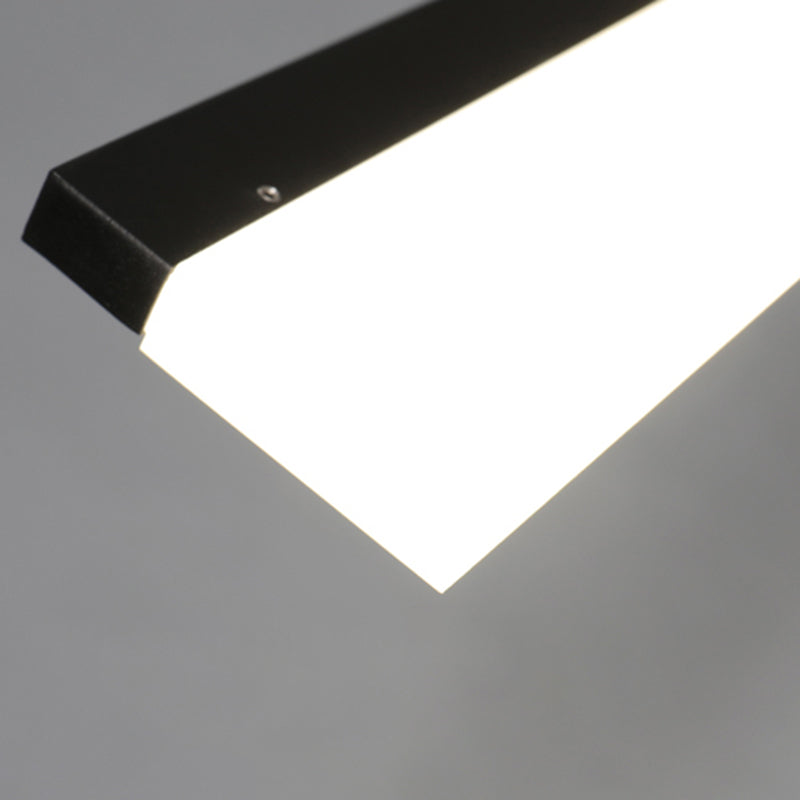 Paxage de lampe à île LED Nordic moderne Office Rectangle Pendant Light