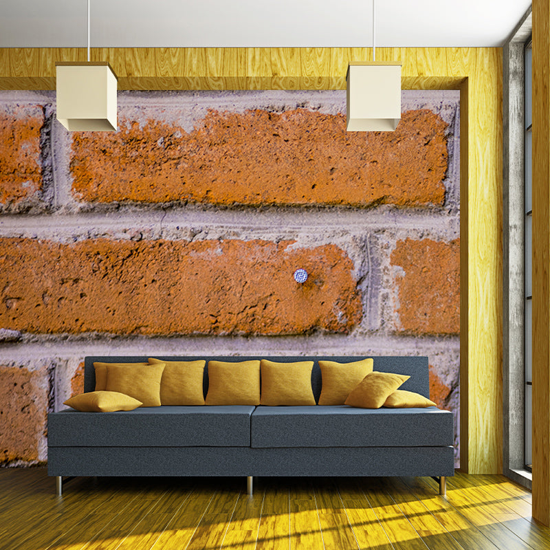 Industrial Style Brick Environment Friendly Mural Wall Covering for Dining Room