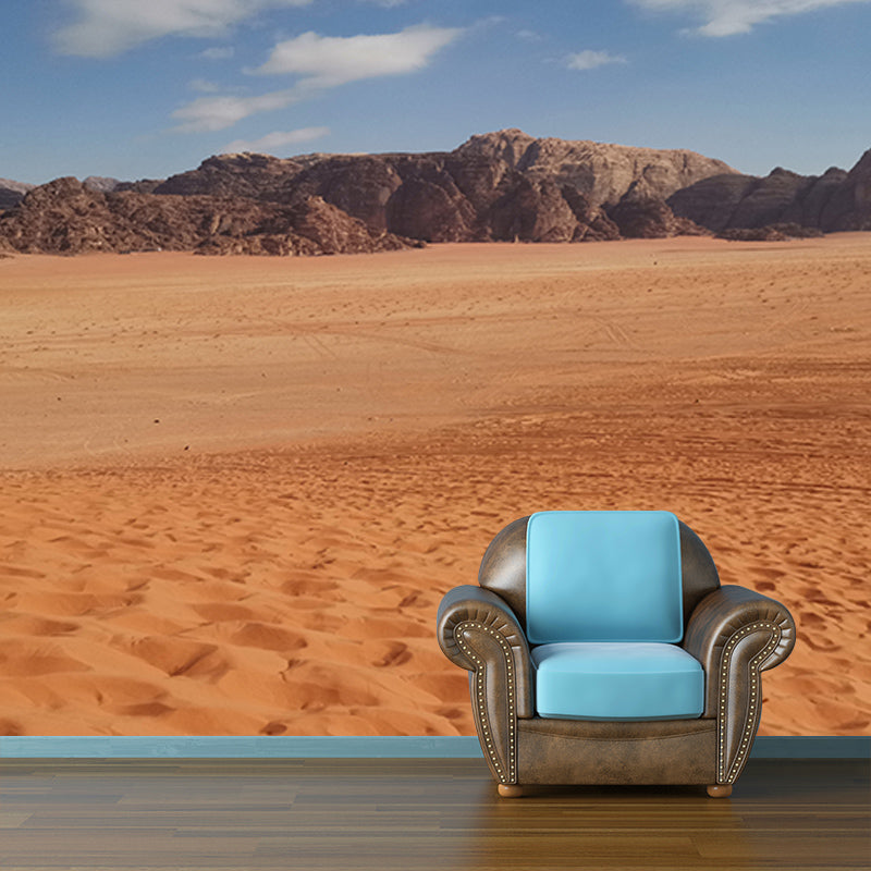 Desolate Desert Wall Murals Moisture Resistant Wall Covering for Living Room