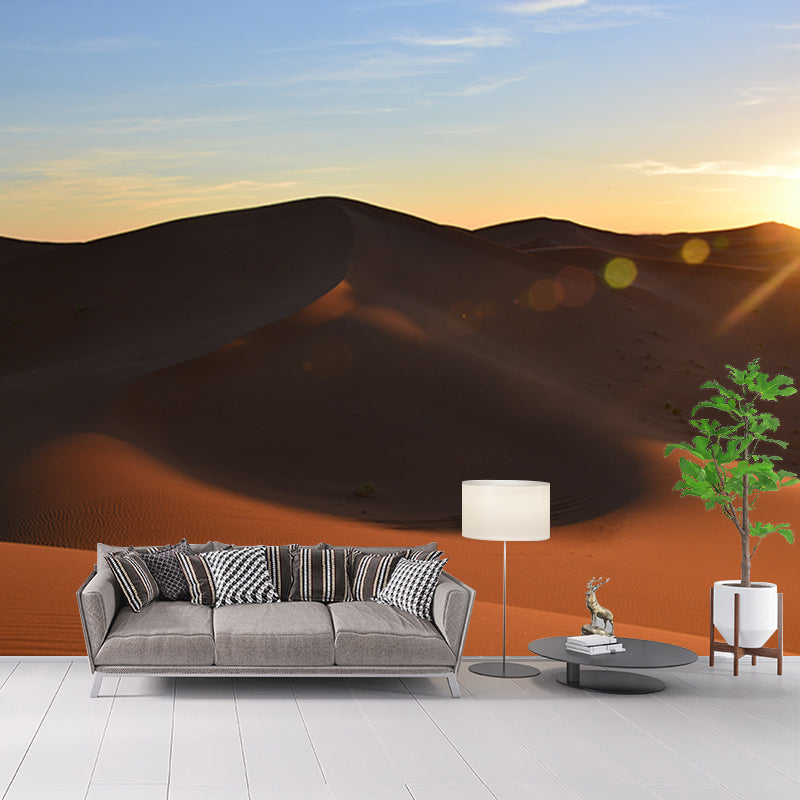 Desert Landscape Photo Wall Mural Stain Resistant Wall Art for Dining Room