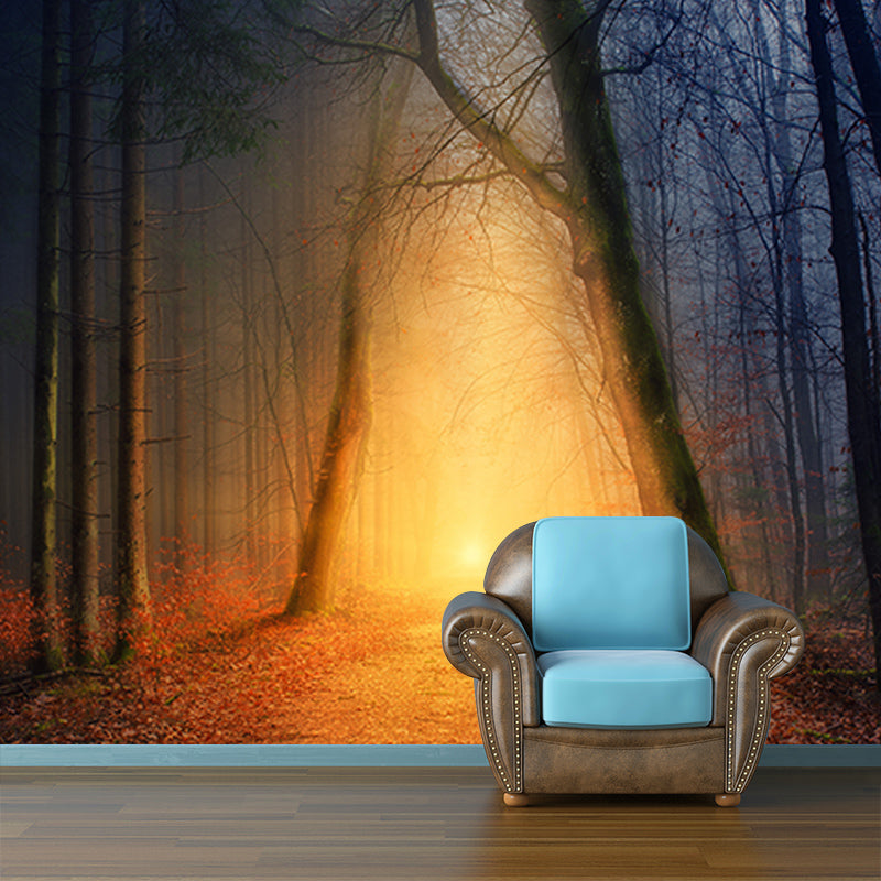 Forest Mural Wallpaper for Sitting Room Bedroom Decor, Moisture Resistant