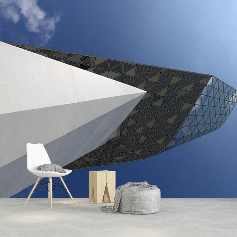 City Building Wall Murals Contemporary Photography Style Wall Art for Bedroom