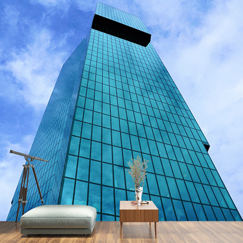 City Building Wall Murals Contemporary Photography Style Wall Art for Bedroom