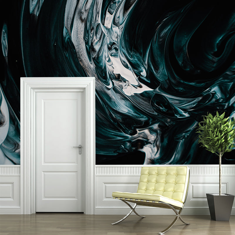 Horizontal Illustration Abstract Pattern Mural Environment Friendly Wallpaper for Home Decor