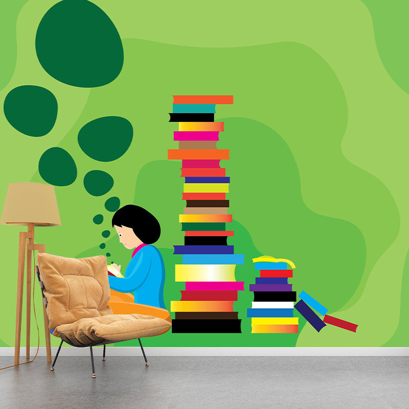 Illustration Cartoon Mural Environment Friendly Wallpaper for Children Bedroom