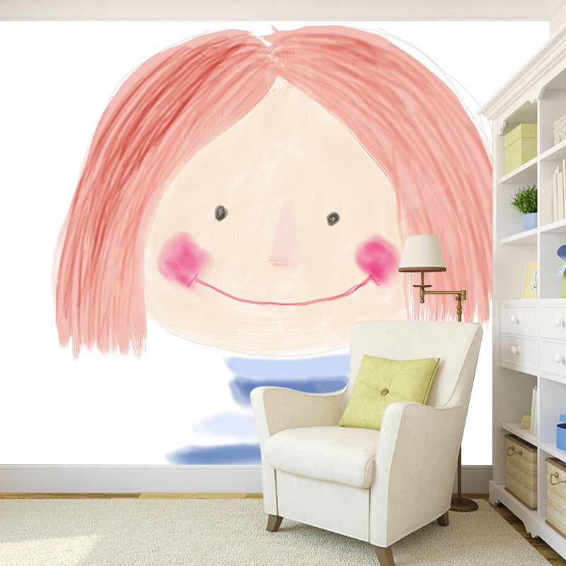 Illustration Cartoon Mural Environment Friendly Wallpaper for Children Bedroom