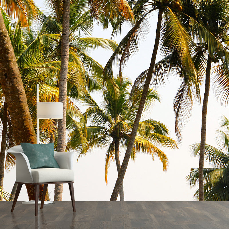 Photography Style Palm Tree Mural Environment Friendly Wallpaper for Home Decor