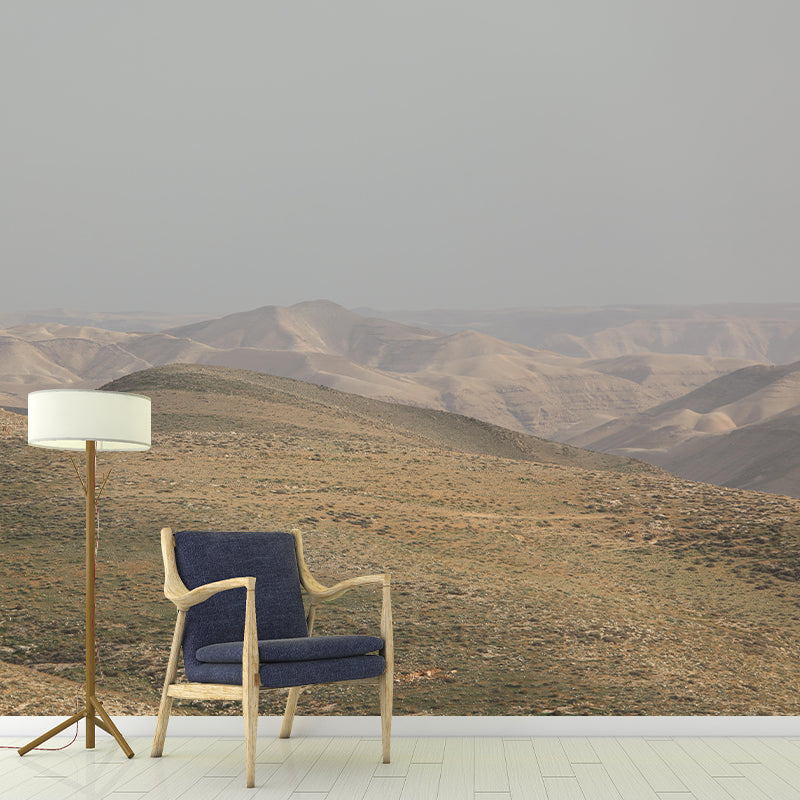 Photography Desert Mural Mildew Resistant Wallpaper for Fireplace