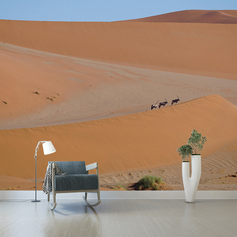 Horizontal Photography Desert Mural Environment Friendly Wallpaper for Room