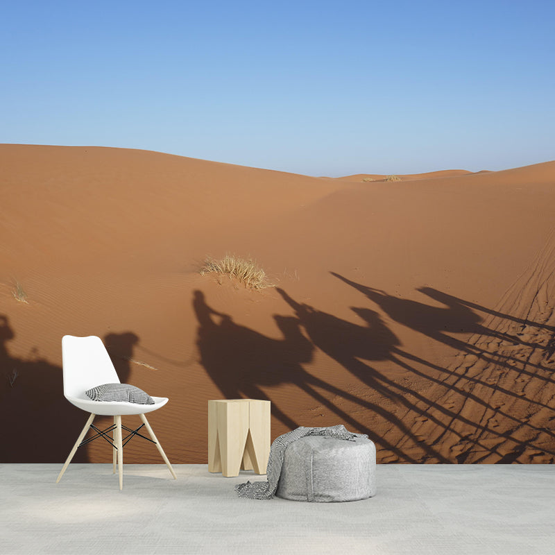Horizontal Photography Desert Mural Environment Friendly Wallpaper for Room