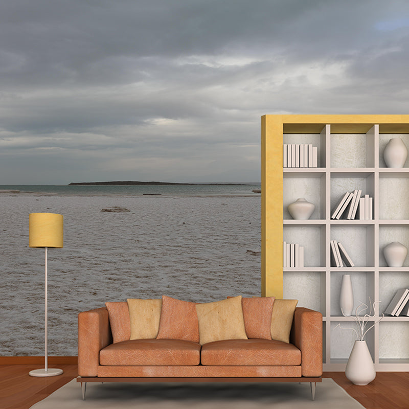 Horizontal Photography Desert Mural Environment Friendly Wallpaper for Room