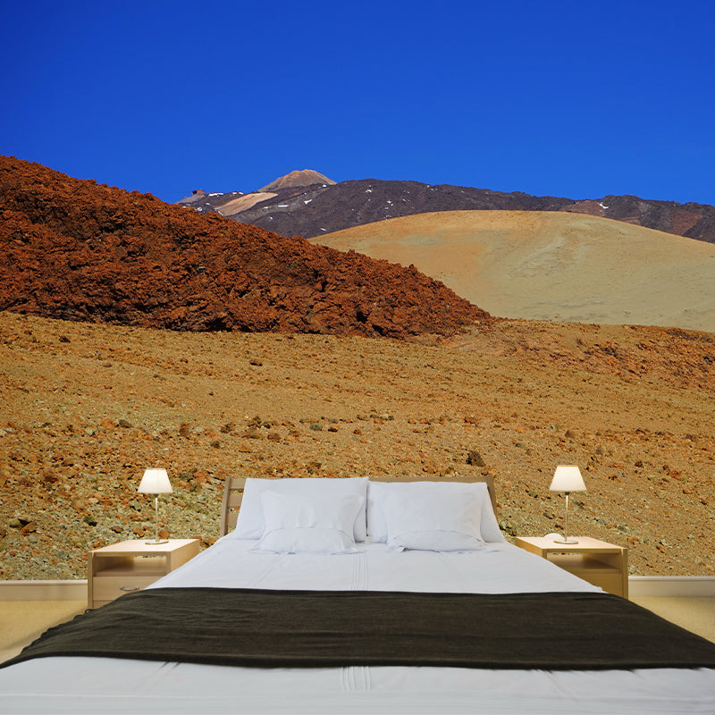 Boundless Desert Mural Environment Friendly Wallpaper for Sitting Room