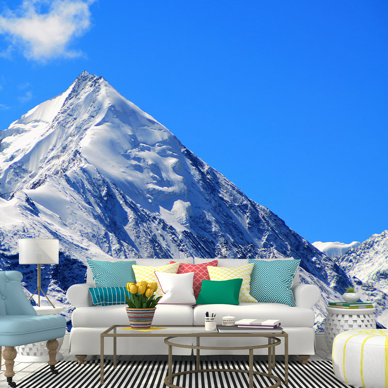 Contemporary Mountain Mural Environment Friendly Wallpaper for Home Decor
