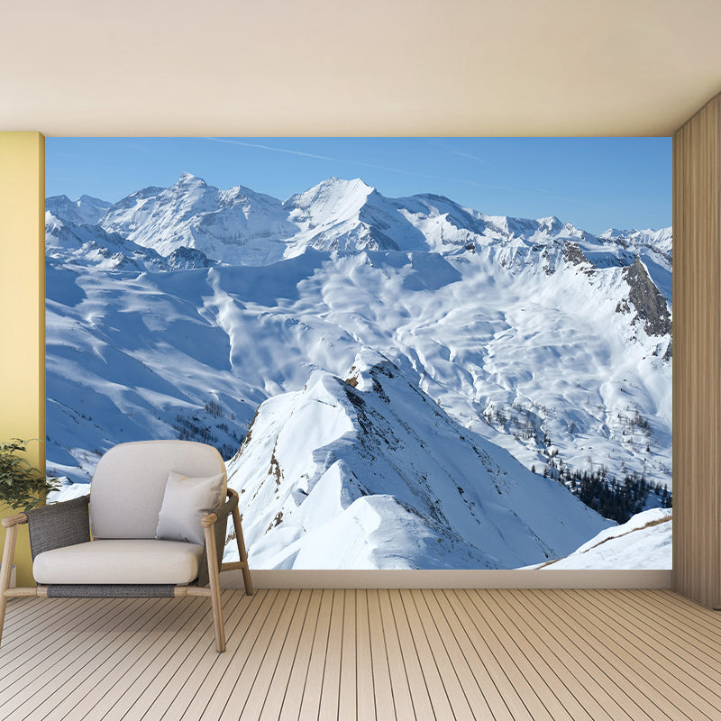 Horizontal Photography Mountain Mural Environment Friendly Wallpaper for Wall Decor