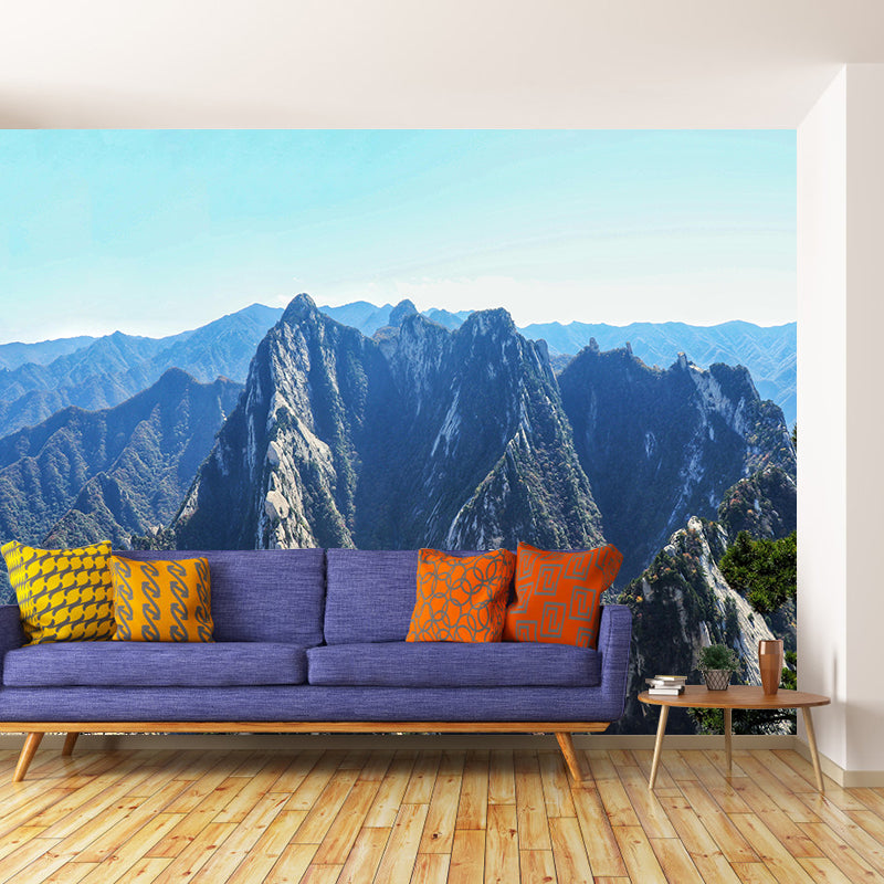 Horizontal Photography Mountain Mural Environment Friendly Wallpaper for Wall Decor