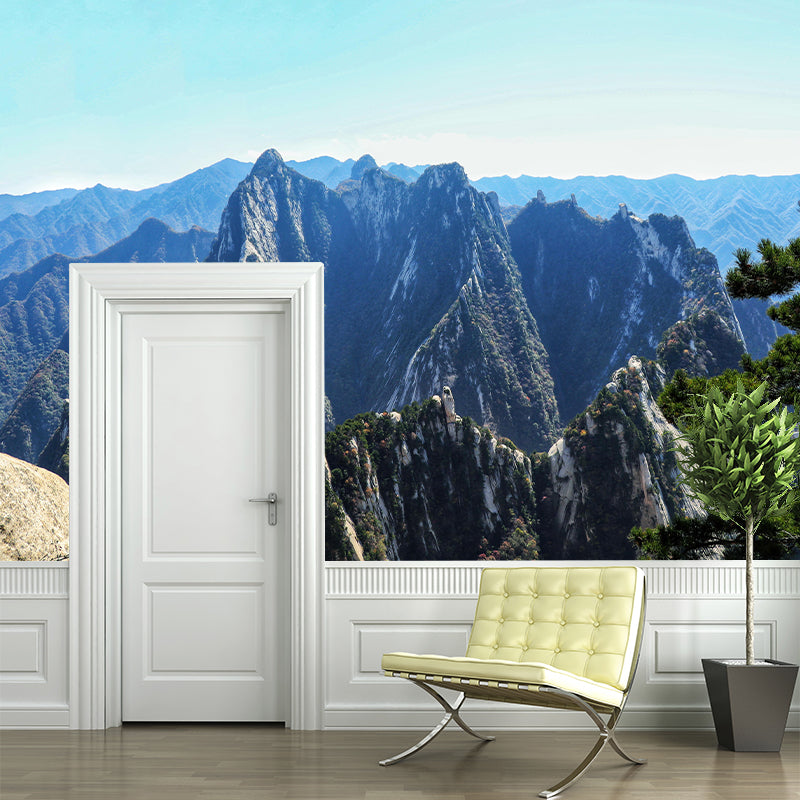 Horizontal Photography Mountain Mural Environment Friendly Wallpaper for Wall Decor