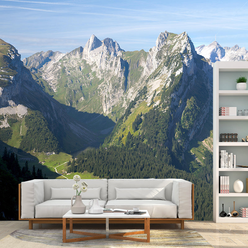 Horizontal Photography Mountain Mural Environment Friendly Wallpaper for Wall Decor