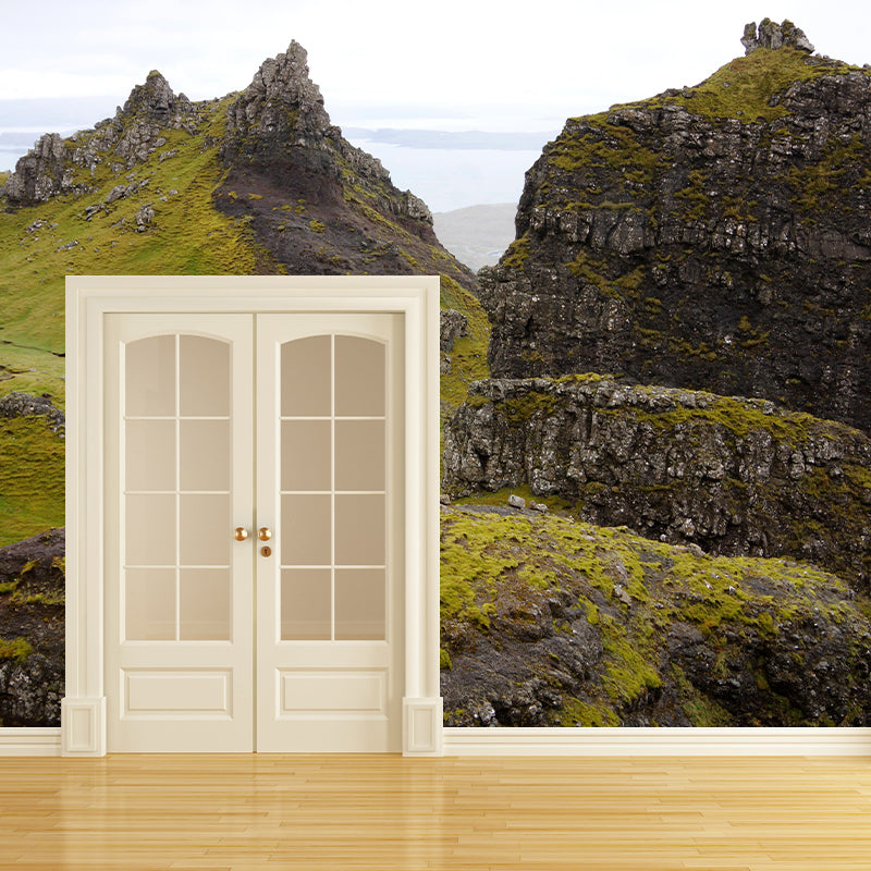 Photography Mountain Mural Environment Friendly Wallpaper for Home Decor