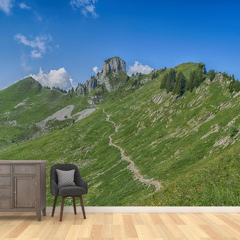 Photography Mountain Mural Environment Friendly Wallpaper for Home Decor