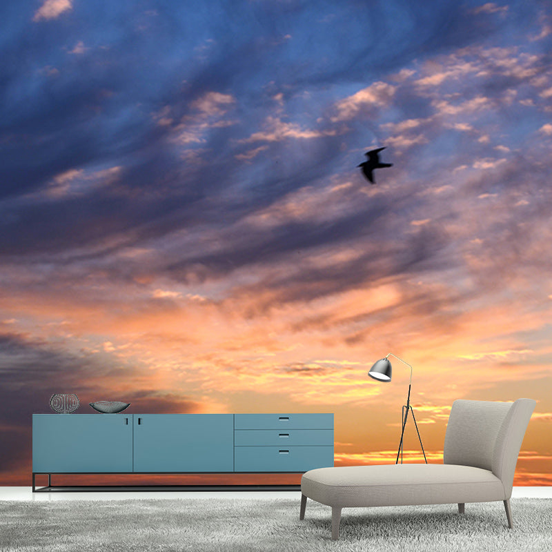 Cloud and Sky Mural Decal Modern Stain Proof Bedroom Wall Decor, Made to Measure