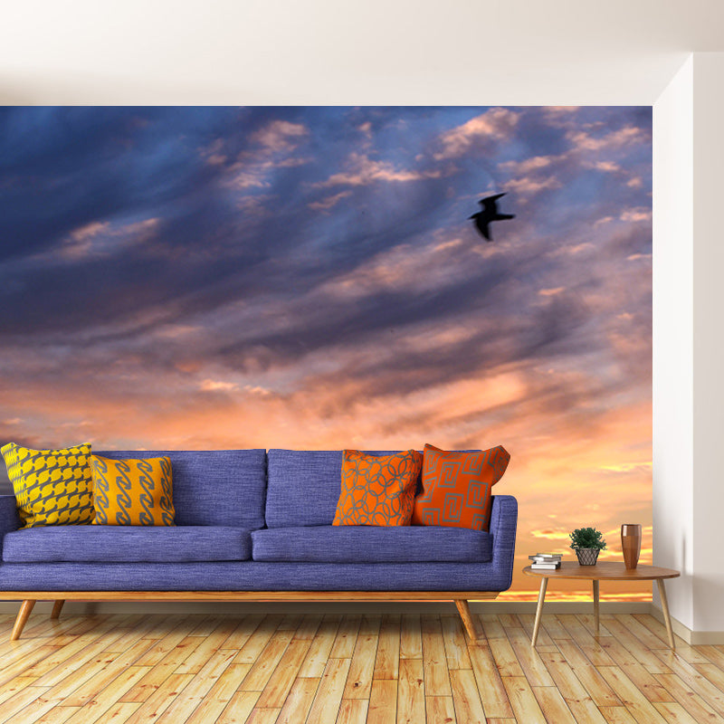 Cloud and Sky Mural Decal Modern Stain Proof Bedroom Wall Decor, Made to Measure