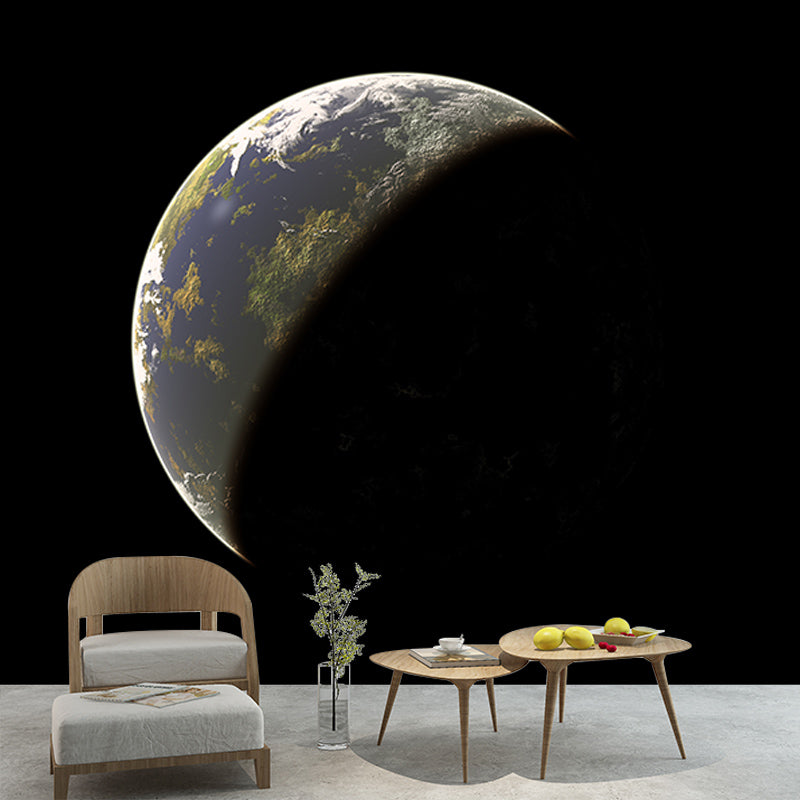 Outer Space Home Decor Mural Decal Customized Contemporary Wall Covering for Kitchen