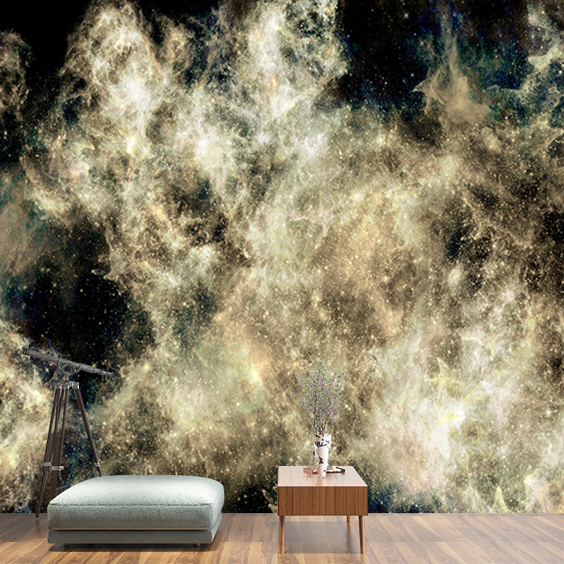 Starry Sky Mural Modern Smooth Wall Art in Dark Color for Children Bedroom