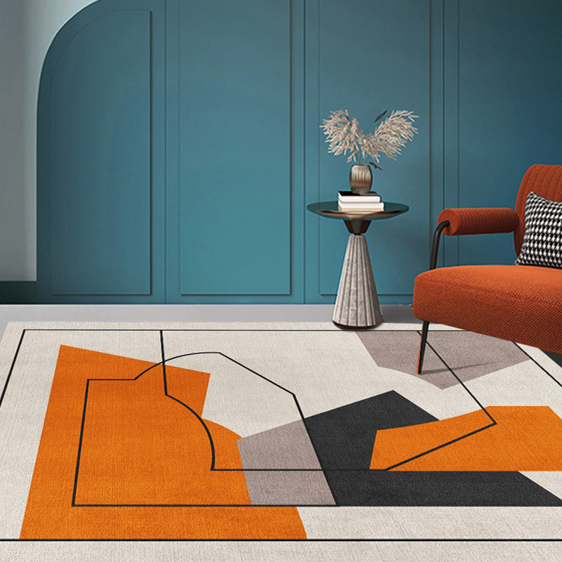 Luxury Houndstooth Print Carpet Polyester Indoor Rug Non-Slip Backing Rug for Living Room