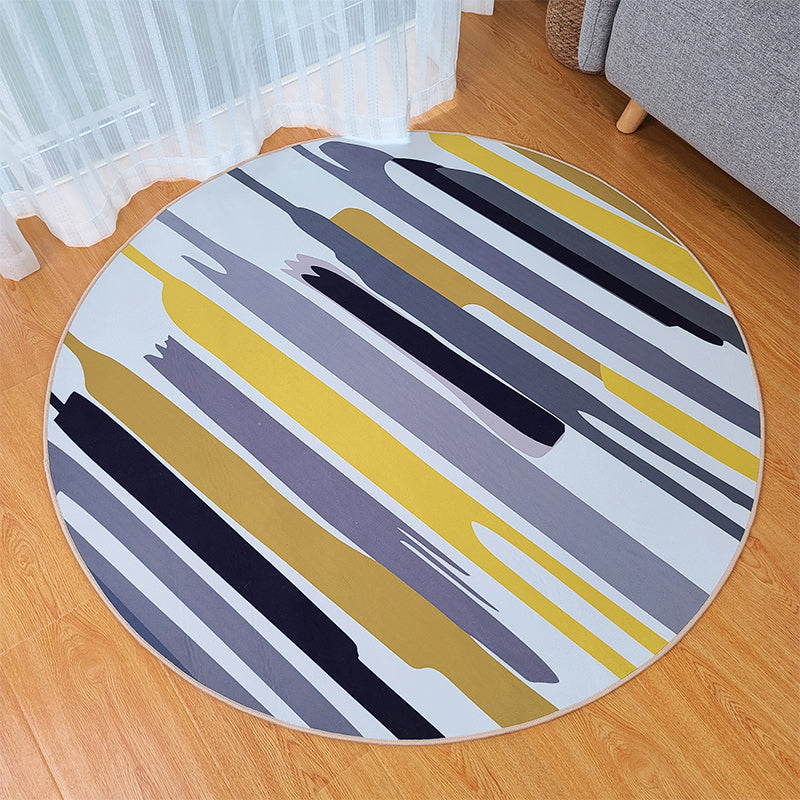 Goud modern tapijt mengen abstract grafisch tapijt wasbaar tapijt voor woonkamer