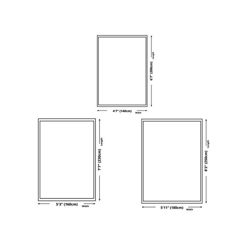 Gorgeous Carpet Trendy Gray Tone Polyester Area Rug Stain Resistant Carpet for Living Room