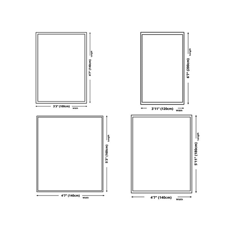 Orange Powder Modern Carpet PVC Striped Carpet Washable Carpet for Living Room