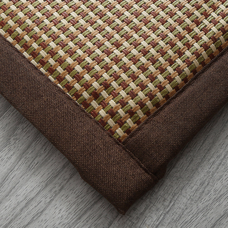 Donkerbruine boerderij tapijt sisal pure kleur binnen vloerkleed wasbaar gewelbaar vloerkleed voor slaapkamer