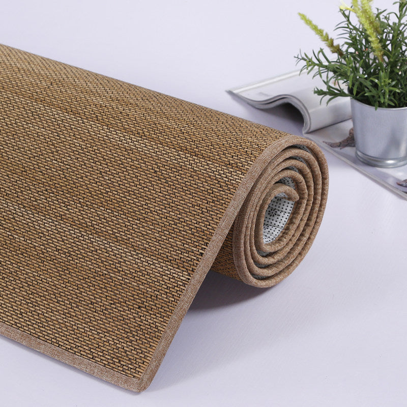 Aprikosen Country Teppich Sisal Solid Farbe Innenblatt Teppich Flecken widerstandsfähiger Teppich für Wohnzimmer