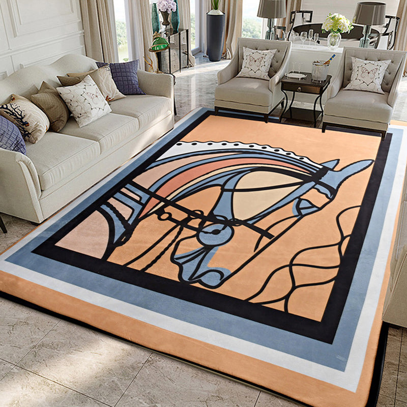 Minimalistisch gebied Tapijt Leisure Polyester Tapijt Wasbaar binnen Tapijt voor woningdecoratie