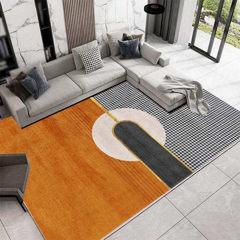 Eenvoud Houndstooth Patroon Tapijten Polyester Tapijt Vlekbestendig binnen Teken voor woningdecoratie