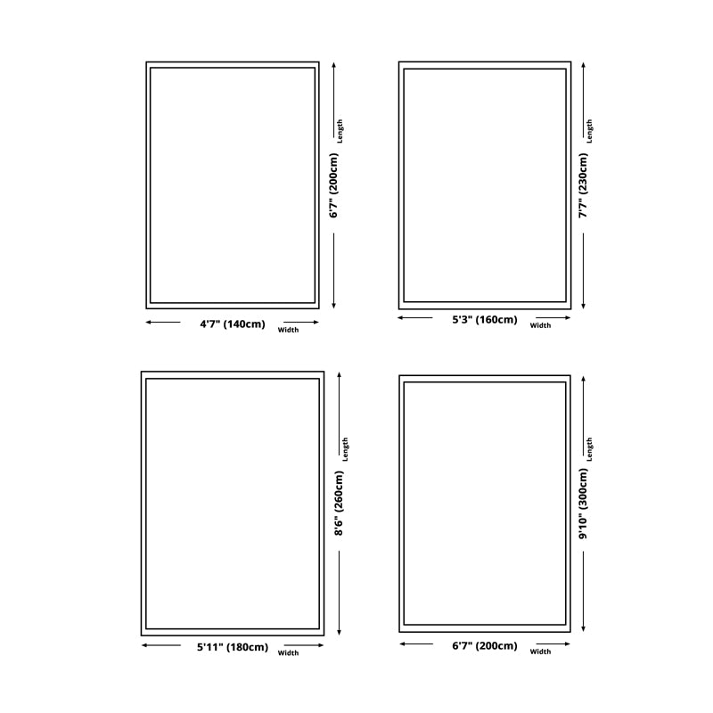 Simplicity Houndstooth Pattern Rug Polyester Carpet Stain Resistant Indoor Rug for Home Decoration