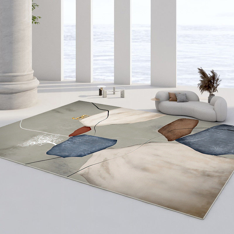 Modern Area Tapijt Leisure Binnen Truug Polyester Stain Resistant Area Teken voor woonkamer