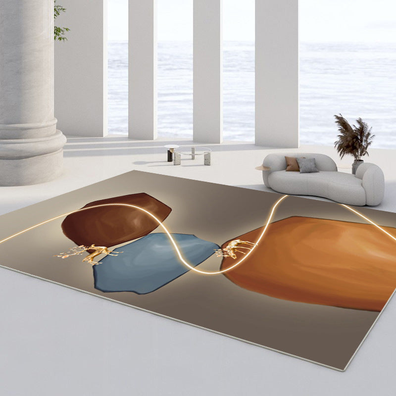 Modern Area Tapijt Leisure Binnen Truug Polyester Stain Resistant Area Teken voor woonkamer