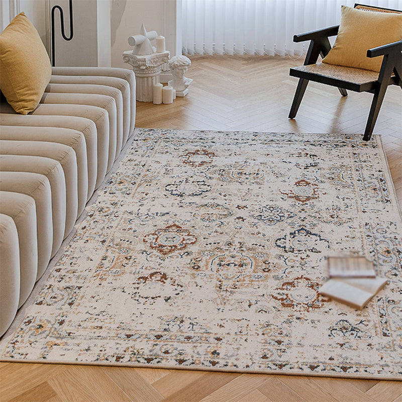 Rice White Trandi tradizionale Mestringendo tappeto impianto tappeto senza slip per soggiorno