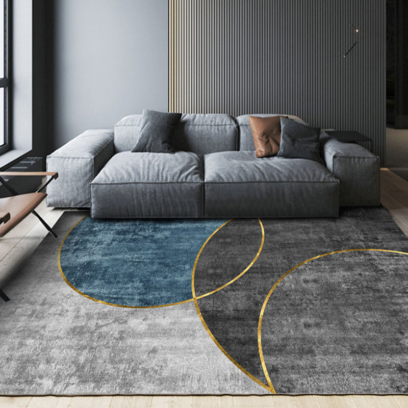 Modern tapijt trendy abstract patroon tapijt polyester vlekbestendig gebied tapijt voor woonkamer