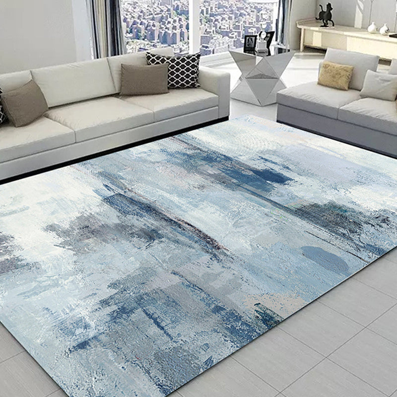 Bold Carpet Modern Abstract Print Carpet Washable Polyester Area Rug with Non-Slip Backing