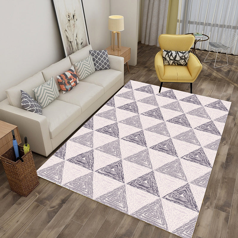 Vet Tapijt Modern Abstract Print Tapijt Wasbaar Polyester Gebied Tapijt met niet-slipachter