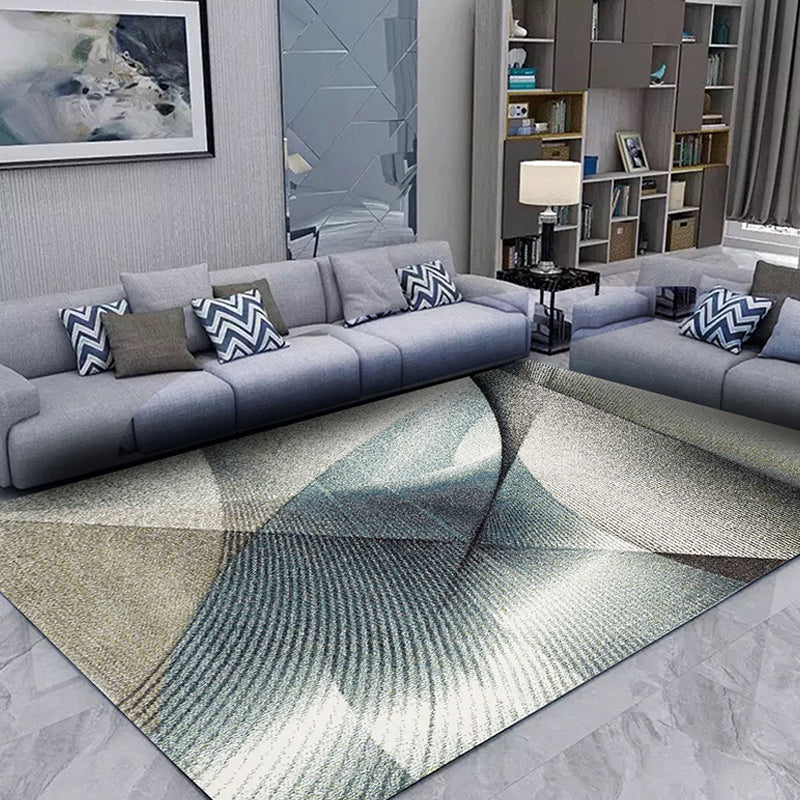 Bold Carpet Modern Abstract Print Carpet Washable Polyester Area Rug with Non-Slip Backing