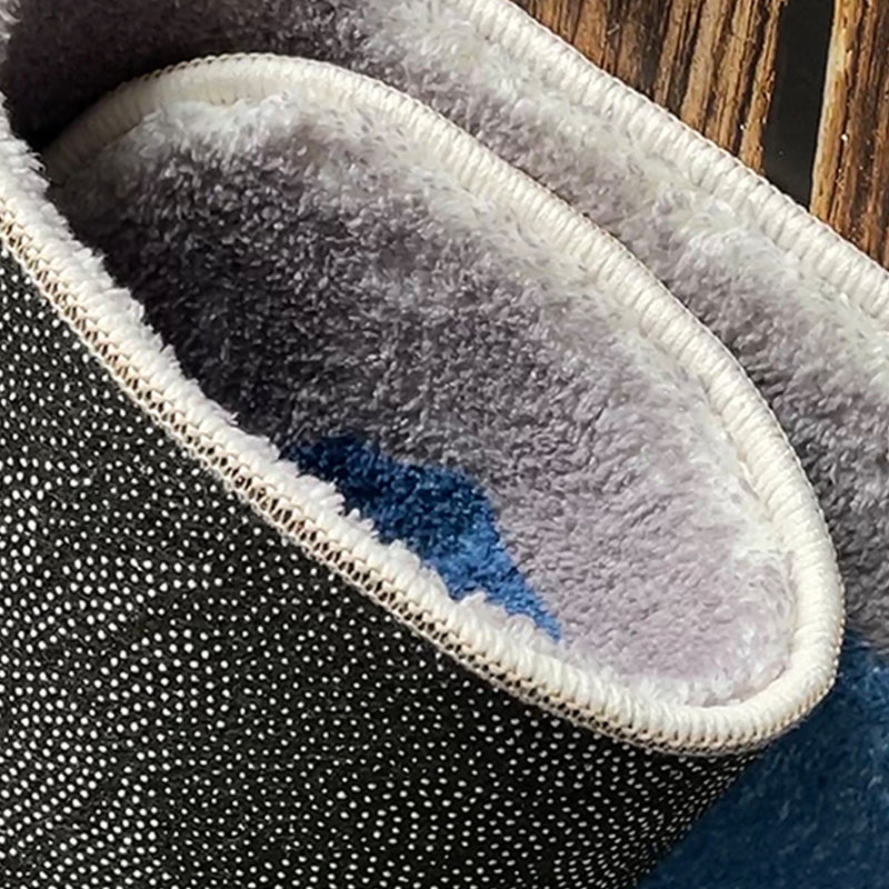 Fancy Plant Pattern Rug Pink Modern Area Rug Polyester Anti-Slip Area Rug for Home Decor