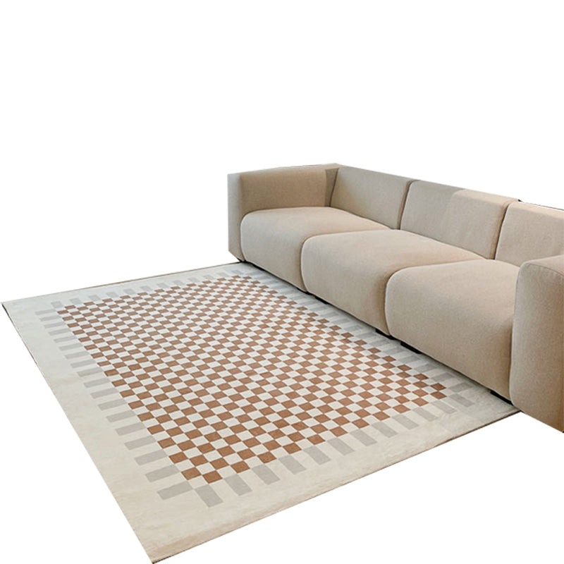 Bruin modern tapijt Blending rooster tapijt Non-slip achterste tapijt voor woningdecoratie
